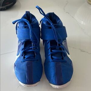 Nike Royal Blue High-Top Sneakers with White Accents